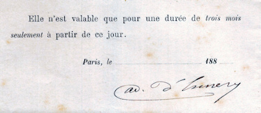 Autogramm von d'Ennery