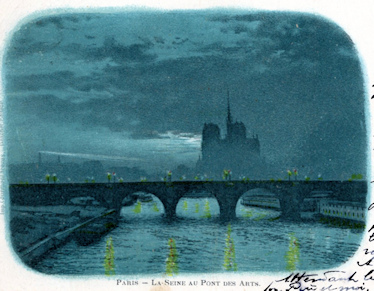 An der Seine bei Nacht in Paris